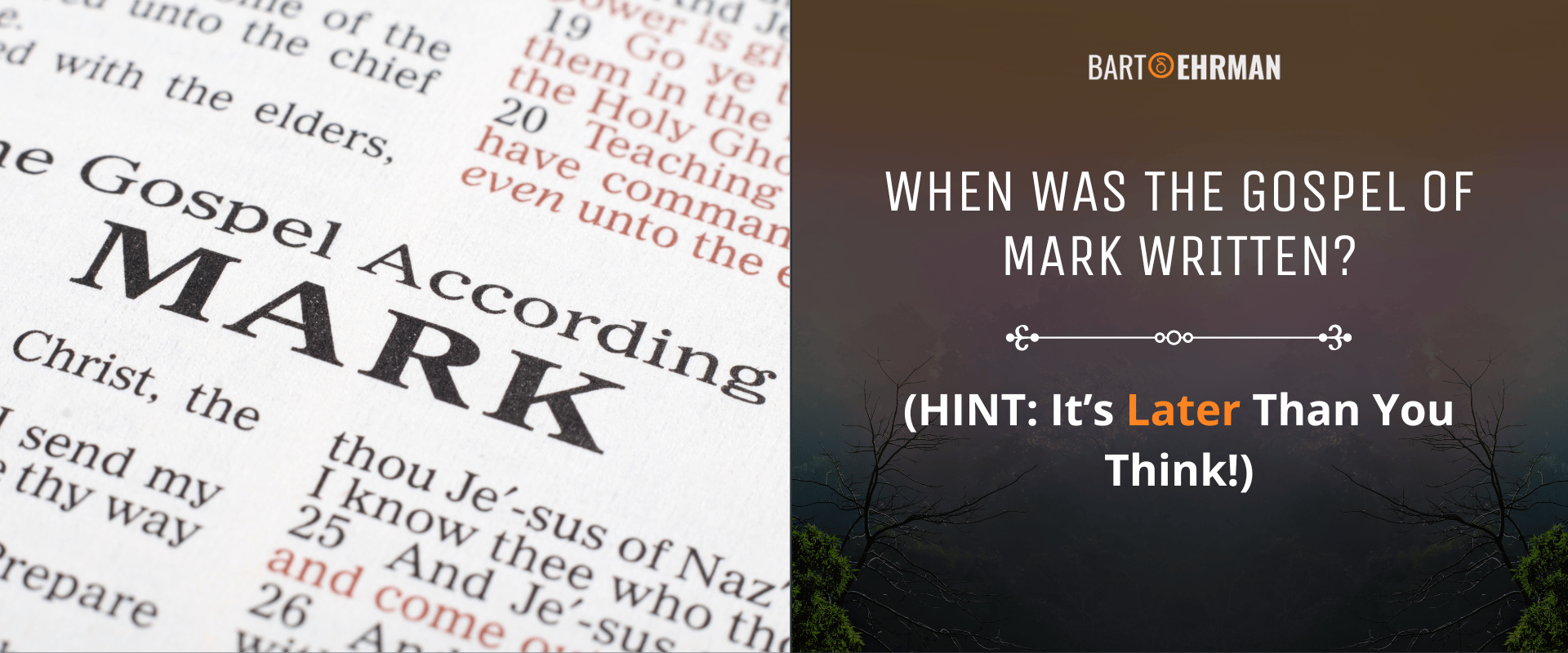 When Was the Gospel of Mark Written